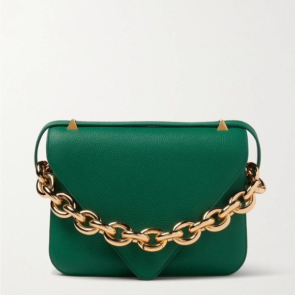 Bottega Veneta Large Mount Green Crossbody Bag - Picture 1 of 15